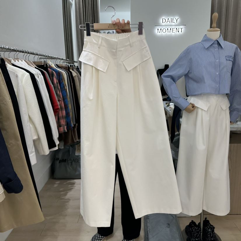 DAILY MOMENT韓國直郵東大門實拍女裝新品休閑推薦休閑褲口袋DAILY MOMENT休閑褲