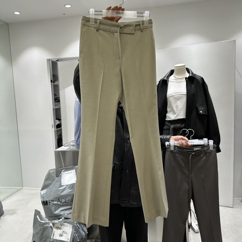 NOVUS韓國直郵女裝新品人氣25春夏推薦職業真品熱賣時尚休閑褲NOVUS休閑褲