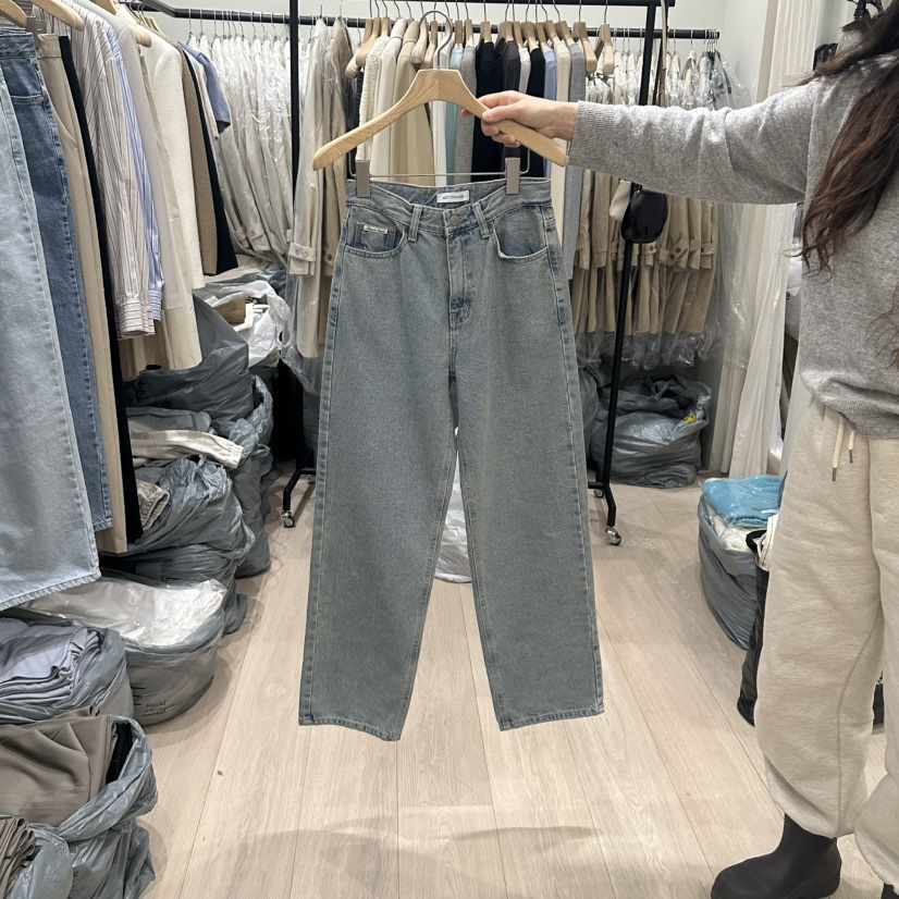 NOTTINGHAM韓國直郵東大門代購女裝新品職業推薦牛仔褲柔軟NOTTINGHAM牛仔褲