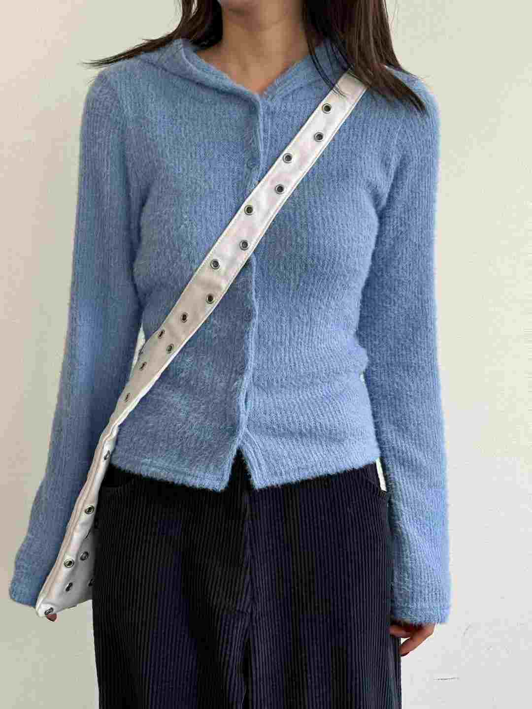 FAVOURED韓國直郵東大門代購女裝新品休閑25春夏針織衫開衫連帽FAVOURED針織衫