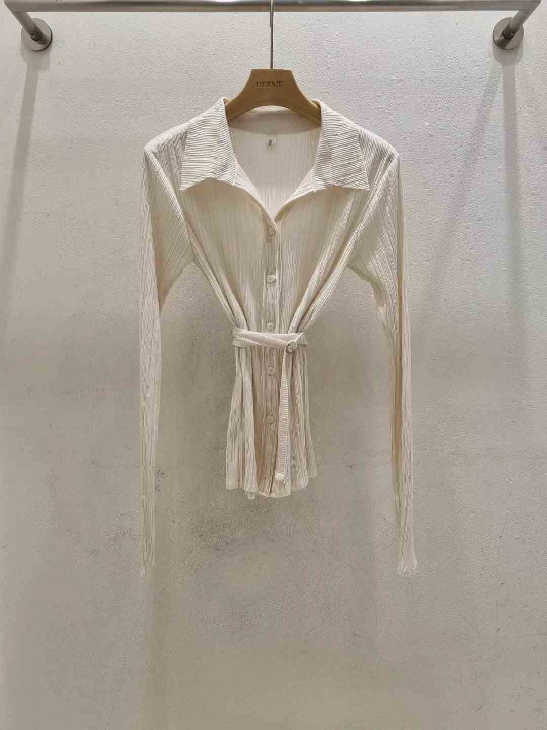 HERME直郵韓國代購女裝新款人氣推薦真品職業襯衫蕾絲衫柔軟HERME襯衫/蕾絲衫