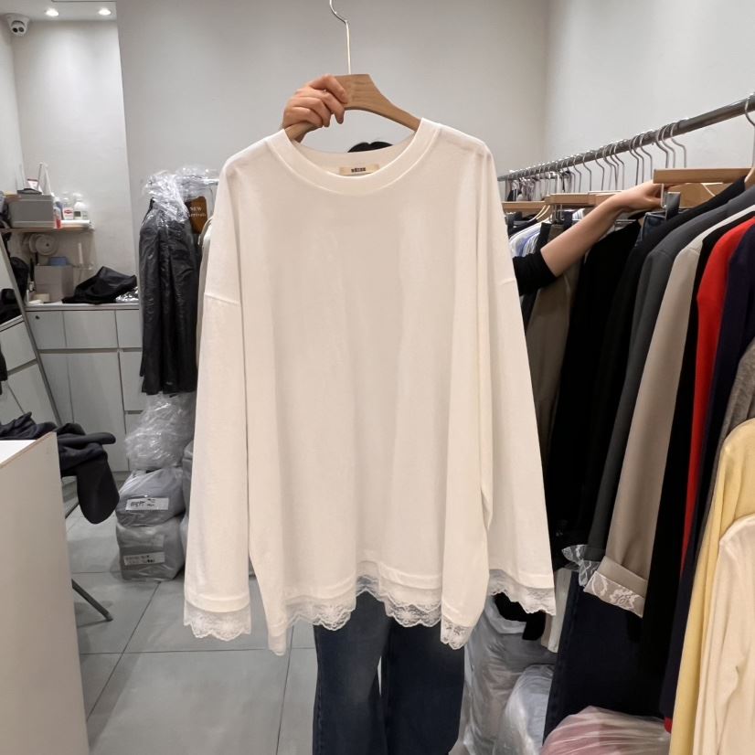 HEIZE東大門實拍女裝新品熱賣人氣真品25春夏時尚職業長袖T恤HEIZE長袖T恤