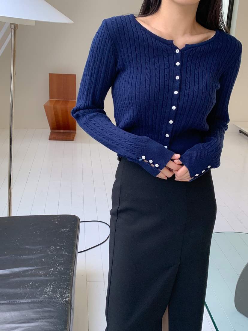 DARLUZ_MI韓國直郵女裝新品熱賣推薦25春夏時尚職業休閑針織衫DARLUZ_MI針織衫