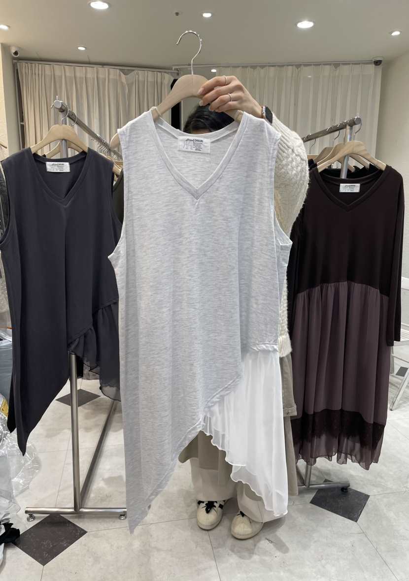 COKKIRI韓國代購女裝新款熱賣休閑人氣推薦真品25春夏吊帶背心COKKIRI吊帶/背心