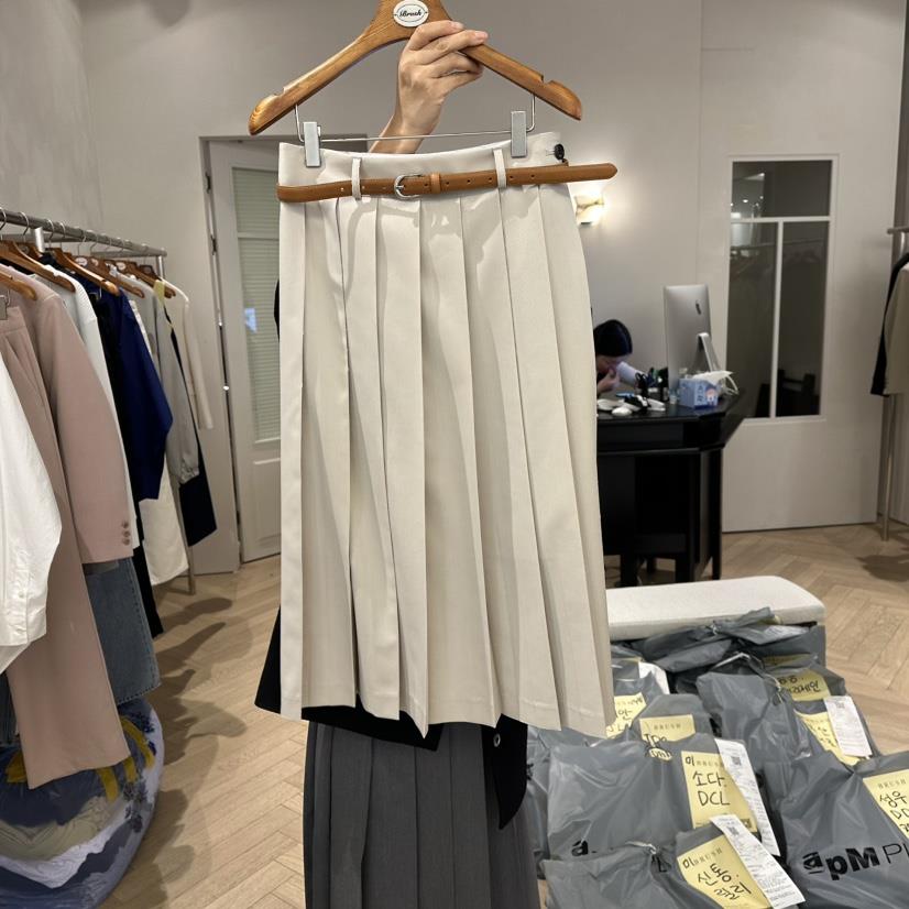 BRUSH-P韓國代購女裝新款25春夏休閑熱賣真品時尚職業長裙BRUSH-P長裙