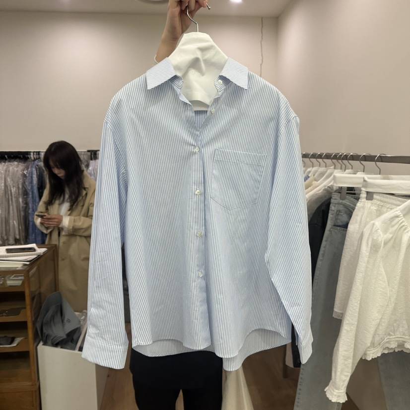 AGO韓國直郵東大門代購女裝新款25春夏人氣真品時尚襯衫蕾絲衫AGO襯衫/蕾絲衫