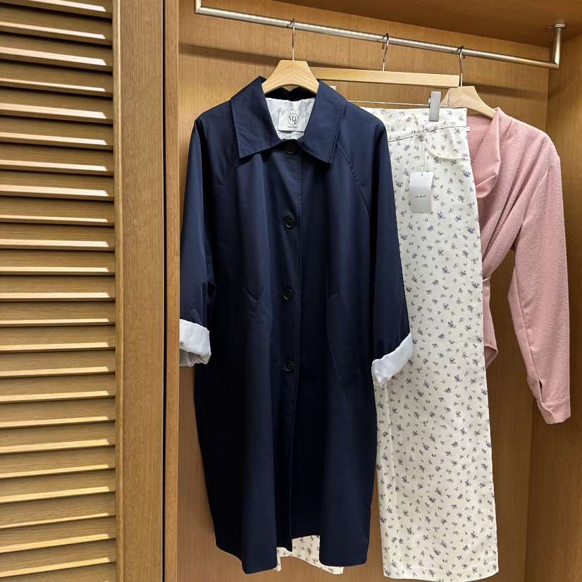 VAN NUVO韓國直郵東大門實拍女裝新品職業人氣熱賣長款風衣VAN NUVO長款風衣