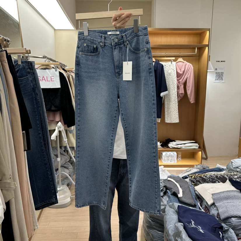 VAN NUVO韓國直郵東大門代購女裝新品25春夏時尚休閑牛仔褲VAN NUVO牛仔褲