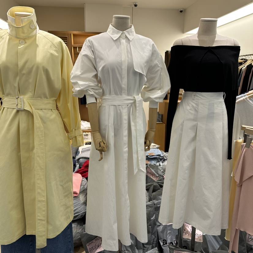 VAN NUVO韓國直郵東大門代購女裝新品真品推薦連衣裙含腰帶VAN NUVO連衣裙