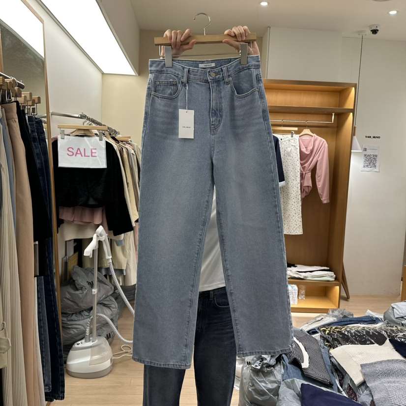 VAN NUVO韓國直郵女裝新品人氣時尚熱賣休閑25春夏牛仔褲長款VAN NUVO牛仔褲