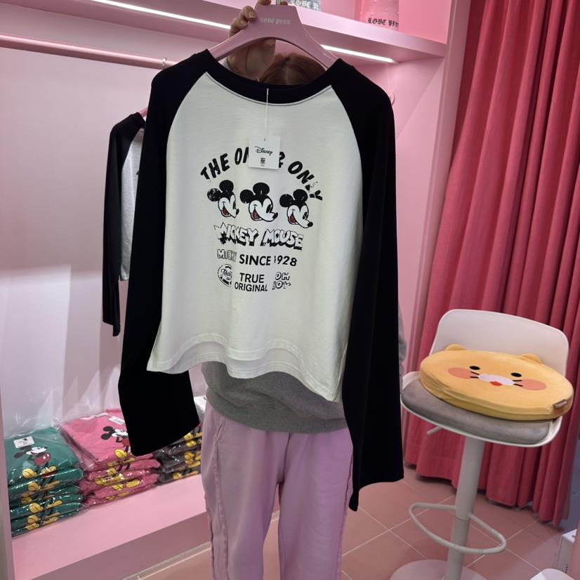 LOVE PINK韓國直郵東大門代購女裝新品人氣真品時尚長袖T恤LOVE PINK長袖T恤