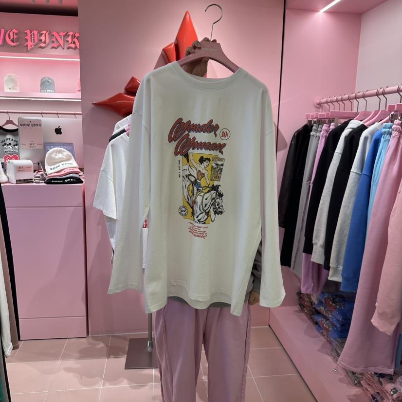 LOVE PINK直郵韓國代購女裝新款時尚休閑真品推薦熱賣長袖T恤LOVE PINK長袖T恤