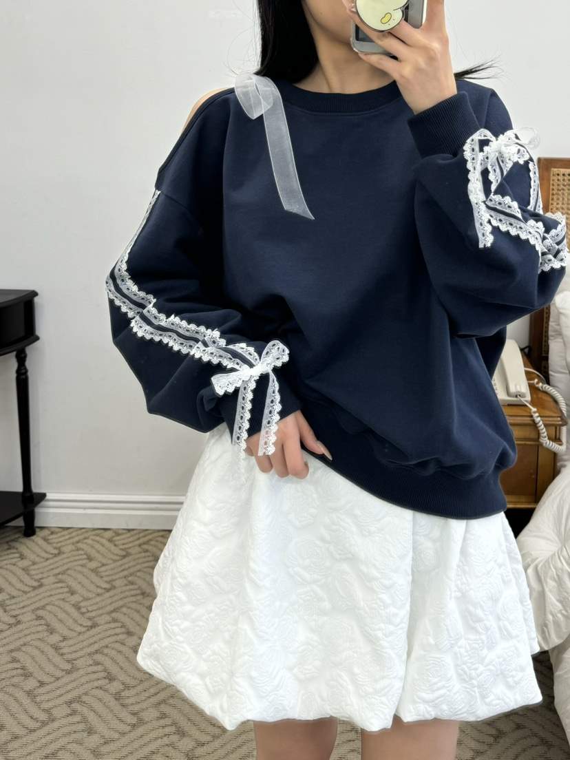 A.CES韓國直郵東大門實拍女裝新品時尚25春夏真品職業衛衣A.CES衛衣