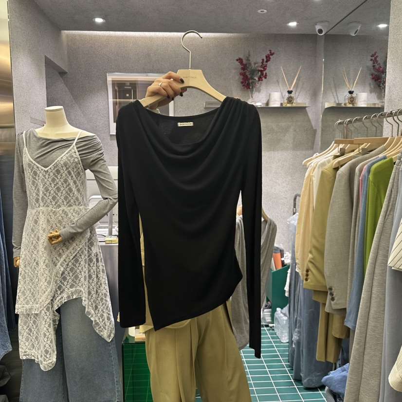 BABYTOUCH直郵韓國代購女裝新品職業人氣時尚25春夏長袖T恤BABYTOUCH長袖T恤