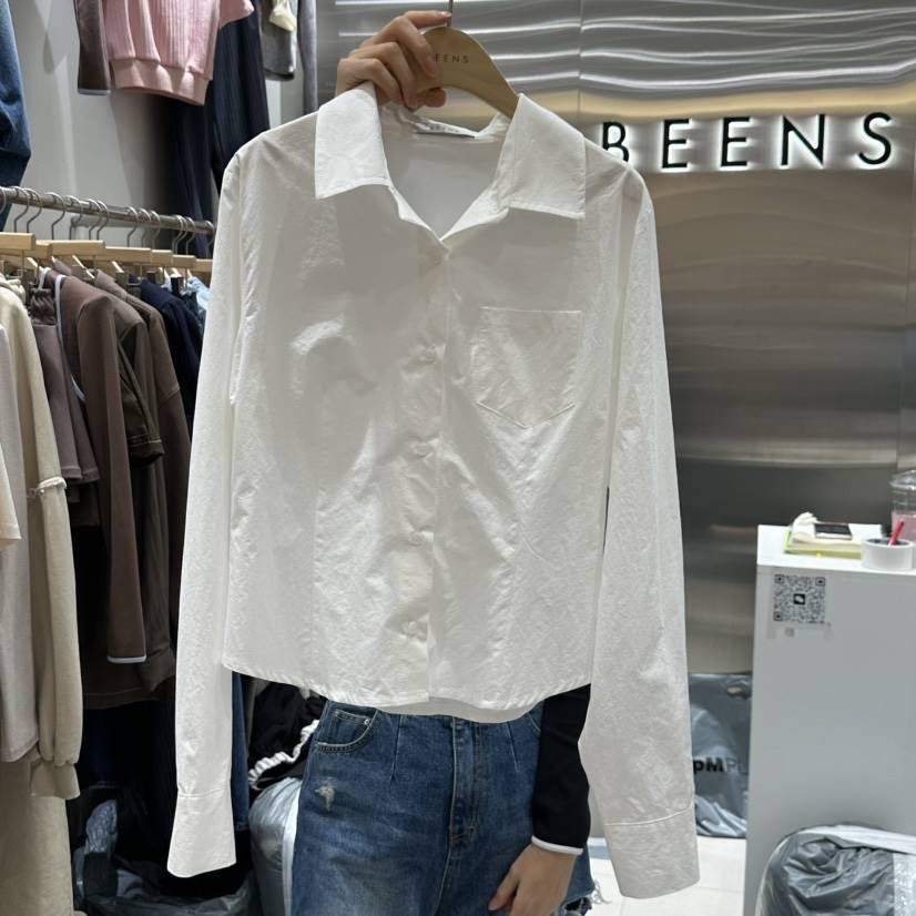 BEENS直郵韓國代購女裝新款真品人氣時尚推薦熱賣襯衫蕾絲衫BEENS襯衫/蕾絲衫