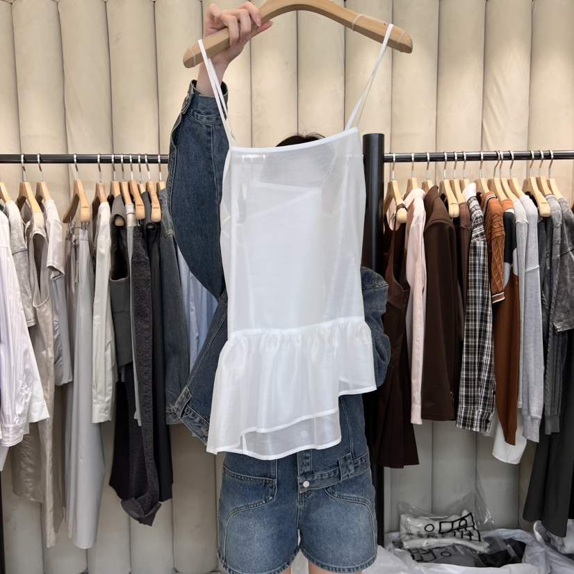 OUS/INCH-L韓國直郵㊣女裝新品熱賣人氣休閑職業吊帶背心OUS/INCH吊帶/背心