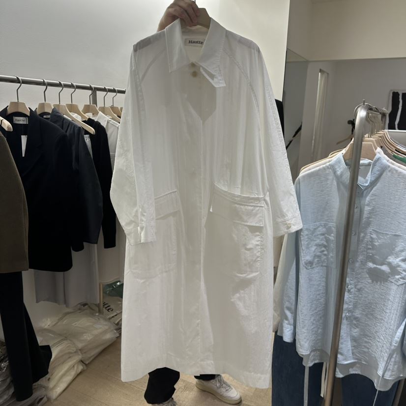 HAUTTE-P韓國㊣直郵東大門代購女裝新品推薦熱賣職業長款風衣HAUTTE長款風衣