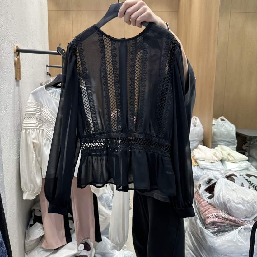 TRIPLE SEVEN韓國㊣直郵東大門代購女裝新款推薦襯衫蕾絲衫TRIPLE SEVEN襯衫/蕾絲衫