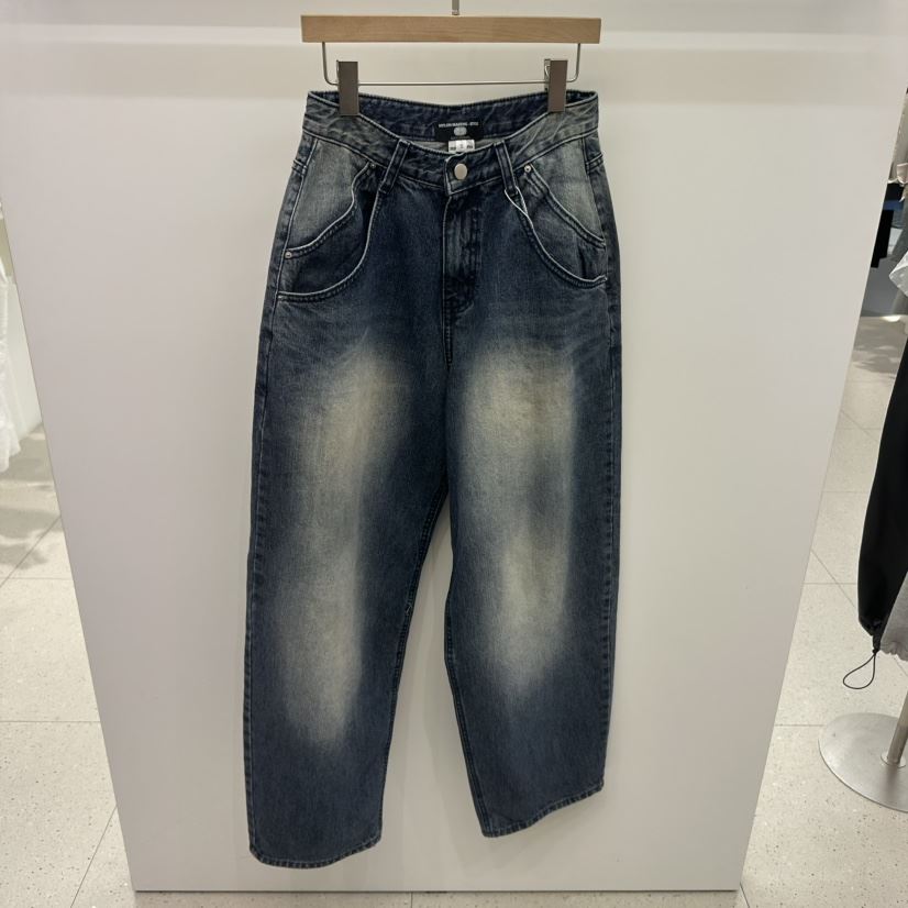 NYLON韓國直郵㊣東大門實拍女裝新品熱賣時尚職業牛仔褲口袋NYLON牛仔褲