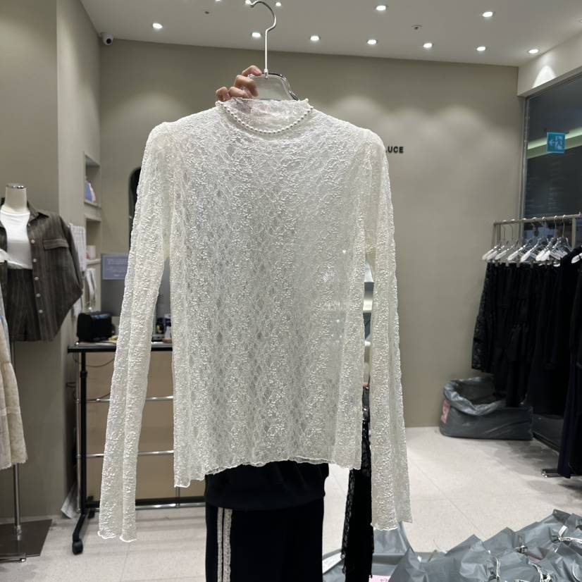 PRIMA LUCE直郵韓國代購㊣女裝新品時尚人氣熱賣襯衫蕾絲衫CHARLOTTE襯衫/蕾絲衫