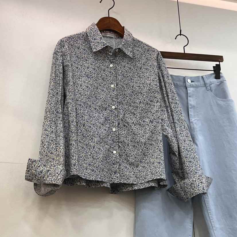 DELI JENNY東大門實拍女裝新款熱賣25春夏真品人氣襯衫蕾絲衫THERE襯衫/蕾絲衫