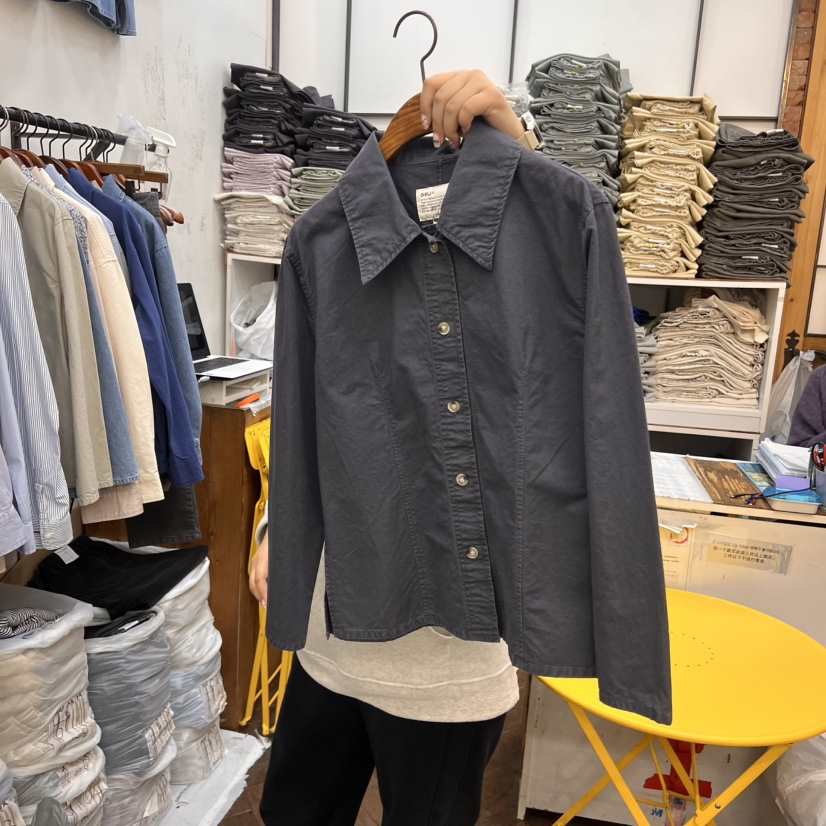 DELI JENNY韓國代購女裝新品人氣時尚真品25春夏襯衫蕾絲衫THERE襯衫/蕾絲衫