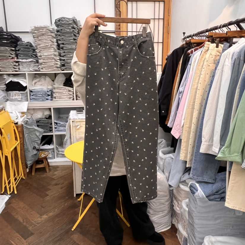 DELI JENNY東大門代購女士新品25春夏人氣職業熱賣推薦休閑褲THERE休閑褲