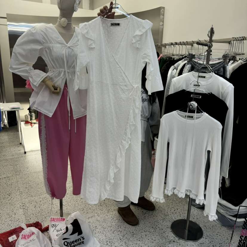 SAEGGAM韓國直郵㊣東大門實拍女裝新品時尚休閑職業25春夏連衣裙SAEGGAM連衣裙