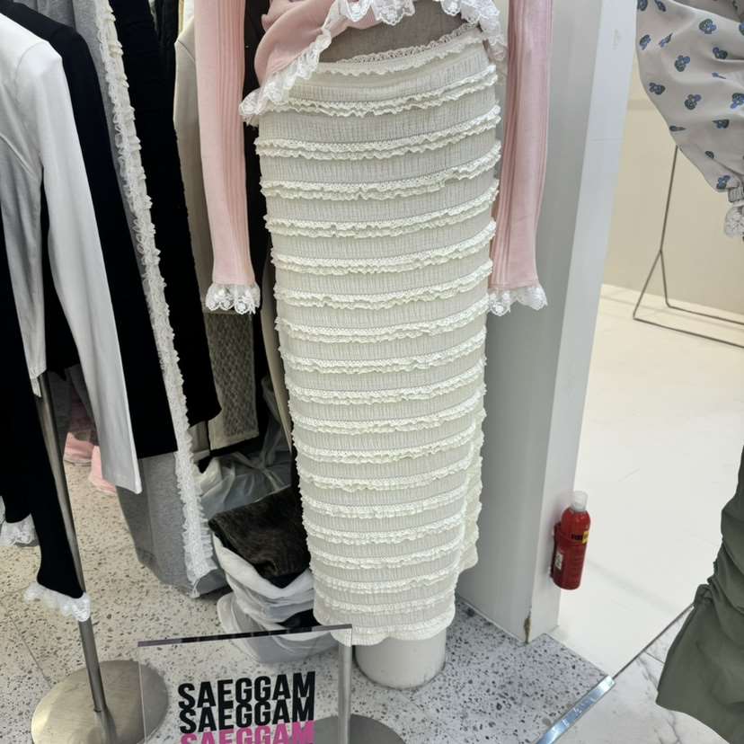 SAEGGAM韓國直郵㊣女裝新款職業熱賣休閑推薦25春夏半身裙中短裙SAEGGAM半身裙/中短裙