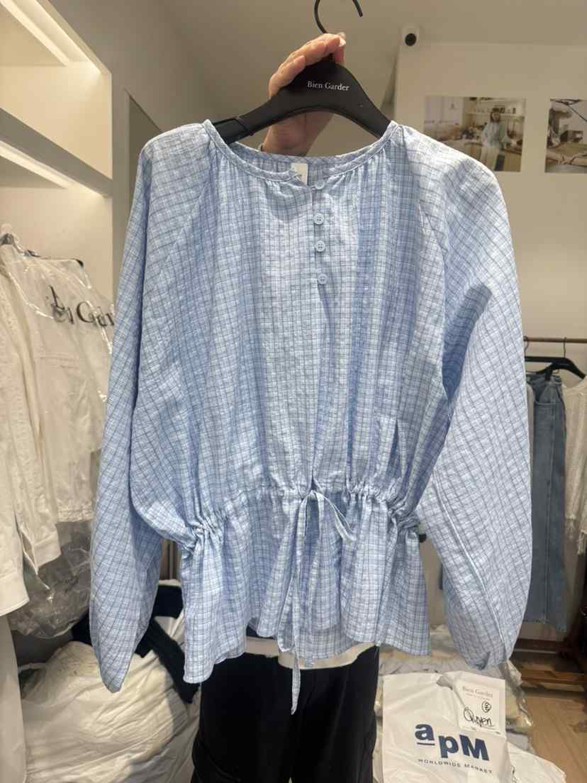 BIEN GARDER韓國直郵㊣女裝新品職業25春夏時尚襯衫蕾絲衫BIEN GARDER襯衫/蕾絲衫