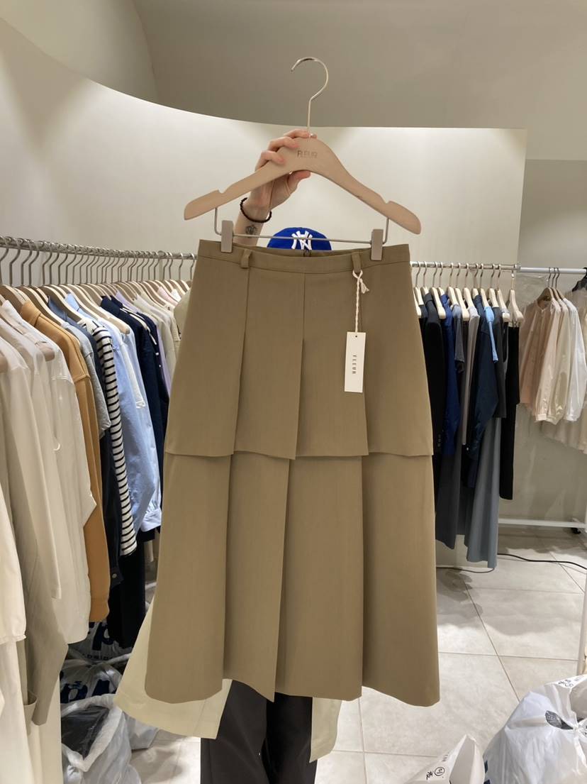 FLEUR-P韓國直郵㊣女裝新品人氣熱賣時尚職業半身裙中短裙FLEUR半身裙/中短裙