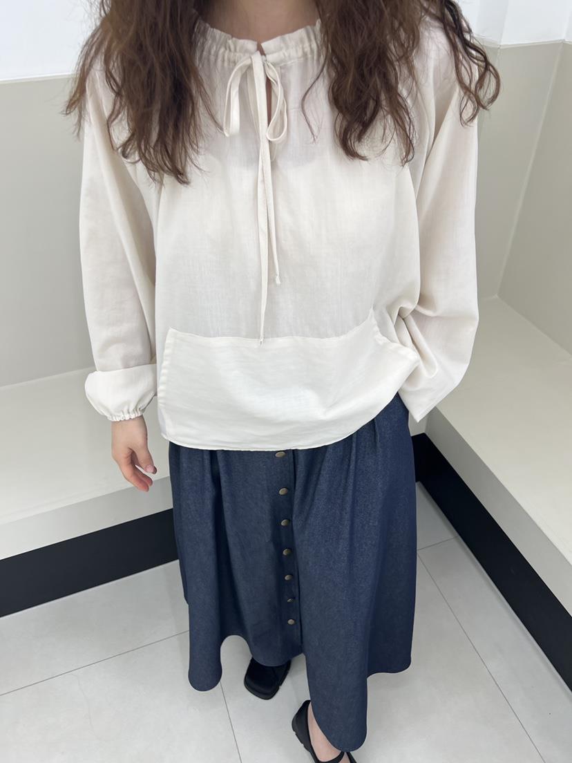 HOME GROUND韓國直郵㊣東大門實拍女裝新款熱賣襯衫蕾絲衫口袋HOME GROUND襯衫/蕾絲衫