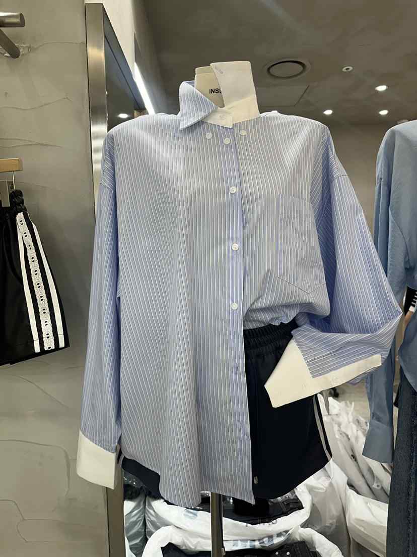 INSSENSE-A韓國㊣直郵東大門代購女裝新款人氣職業襯衫蕾絲衫INSSENSE-A襯衫/蕾絲衫