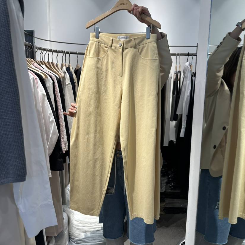 HABLE韓國直郵㊣女裝新品熱賣職業推薦25春夏時尚休閑褲寬松HABLE休閑褲