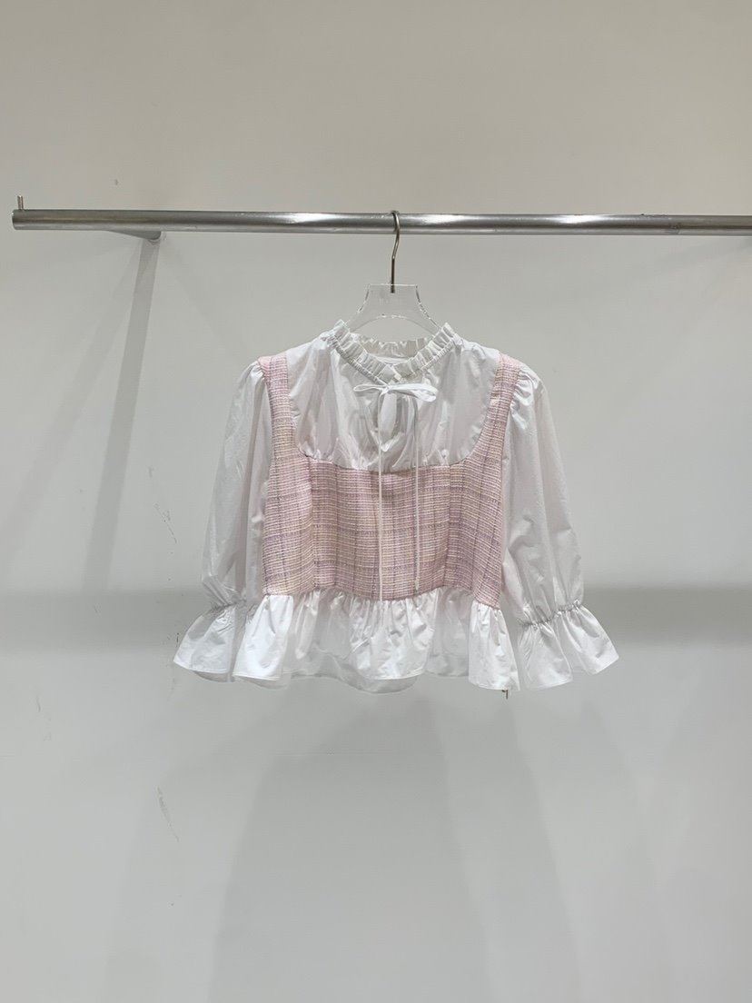 FABRIC東大門直郵女裝新品時尚熱賣職業推薦襯衫蕾絲衫花呢FABRIC襯衫/蕾絲衫