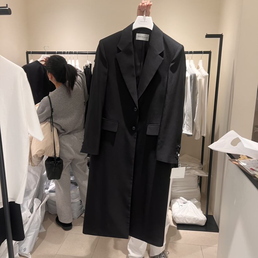 MASCULINE韓國㊣直郵東大門代購女裝新品時尚熱賣職業長款風衣MASCULINE長款風衣