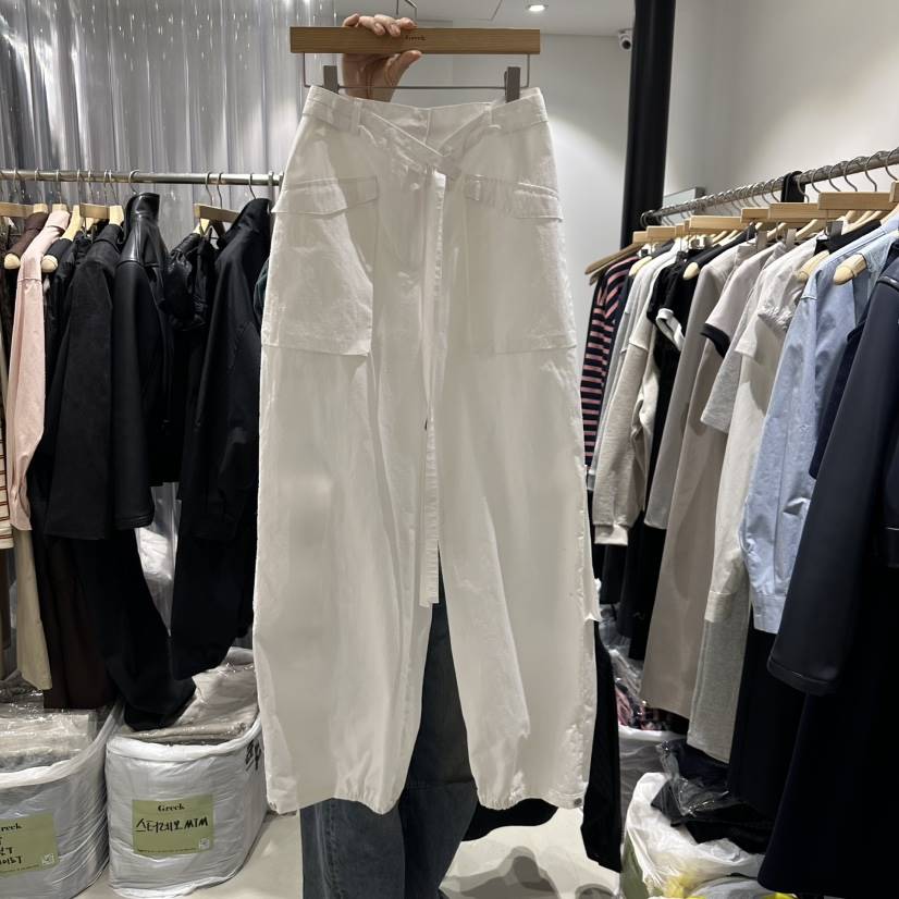 GREEK直郵韓國代購㊣女裝新品25春夏休閑熱賣推薦休閑褲含腰帶GREEK休閑褲