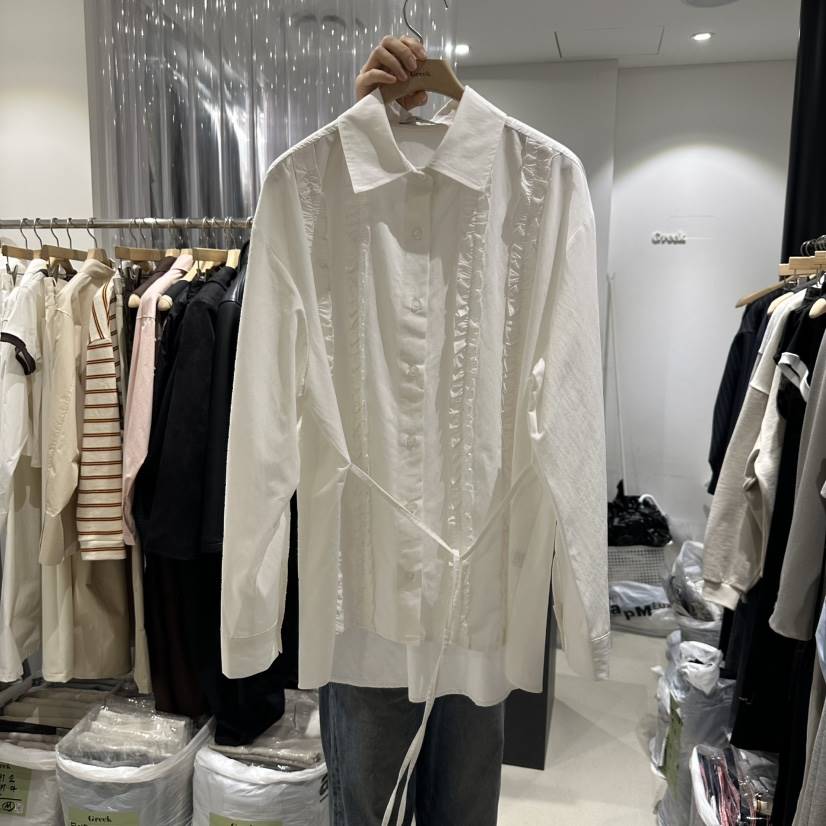 GREEK韓國㊣直郵東大門代購女裝新品職業熱賣推薦襯衫蕾絲衫GREEK襯衫/蕾絲衫