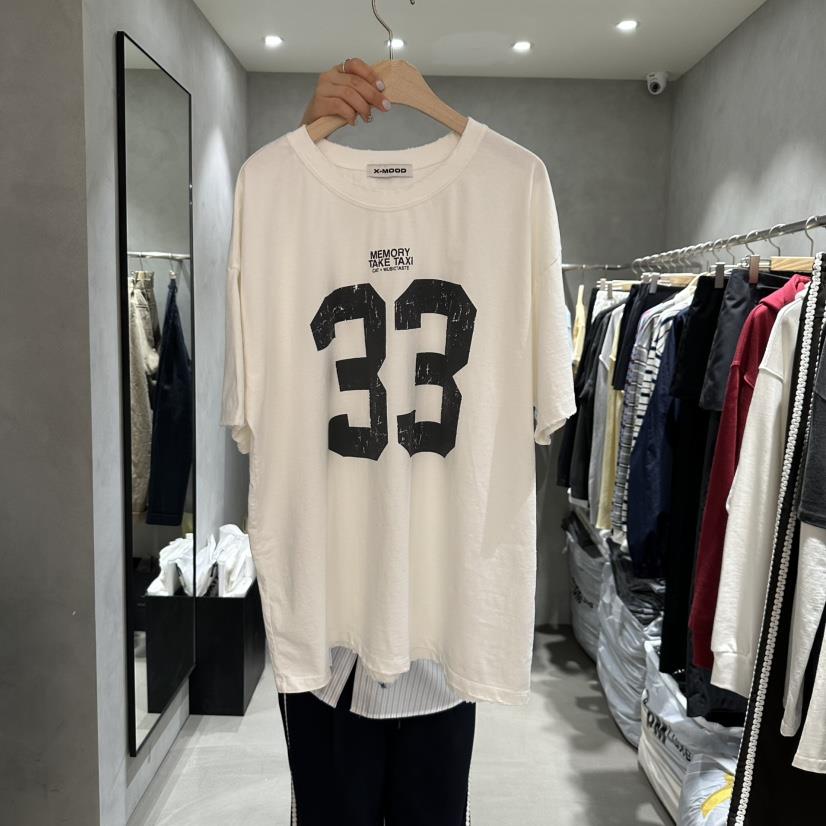 X-MOOD直郵韓國代購㊣女裝新款25春夏熱賣休閑推薦時尚T恤X-MOODT恤
