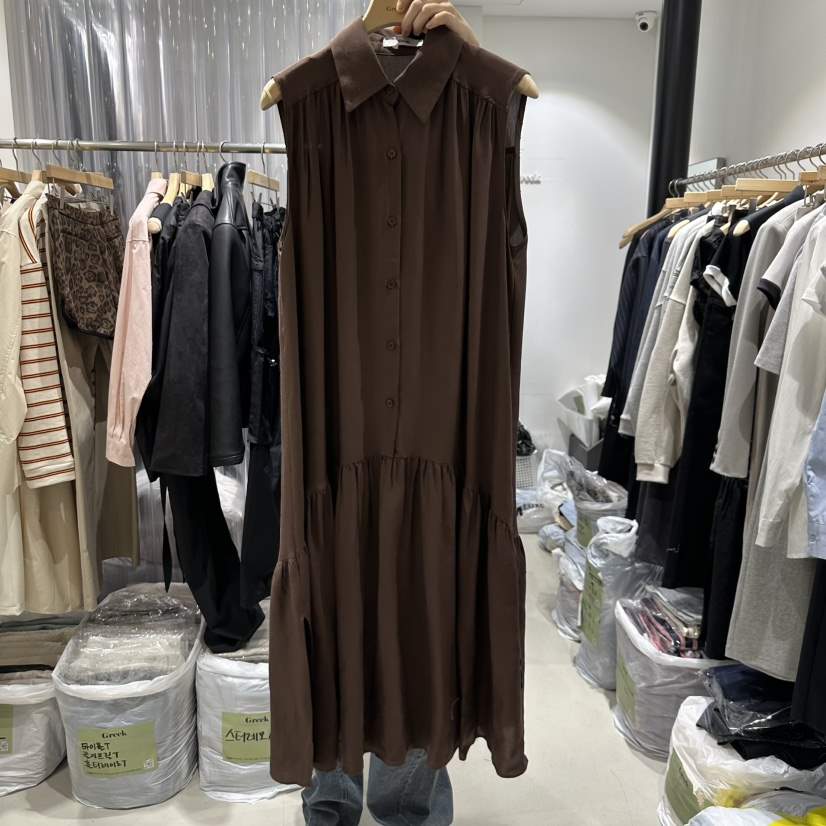 GREEK韓國直郵㊣東大門實拍女裝新款推薦熱賣連衣裙口袋腰帶GREEK連衣裙