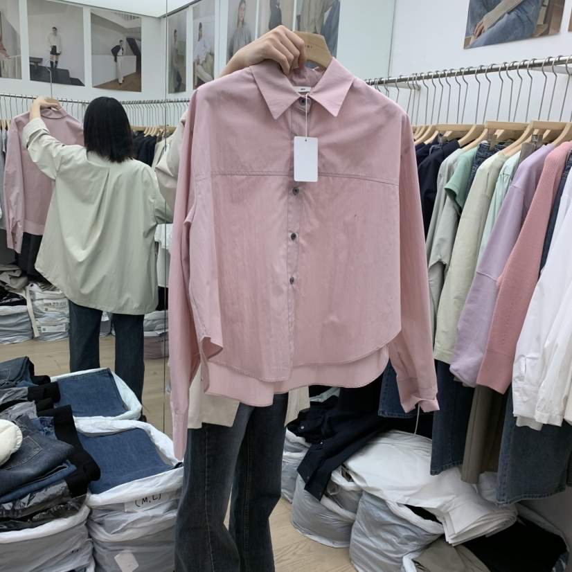 MOI-A東大門實拍女裝新品人氣推薦25春夏時尚真品襯衫蕾絲衫MOI-A襯衫/蕾絲衫