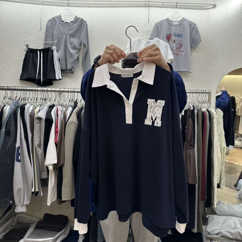 MAGOT韓國直郵㊣東大門實拍女裝新品熱賣職業時尚人氣長袖T恤IIIΛGOT/MAGOT長袖T恤