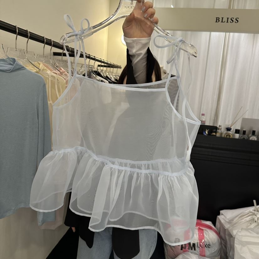 APML415韓國直郵㊣女裝新品熱賣推薦25春夏休閑時尚吊帶背心BLISS吊帶/背心