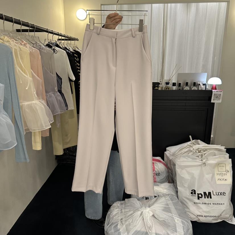 APML415韓國㊣直郵東大門代購女裝新款時尚熱賣職業25春夏休閑褲BLISS休閑褲