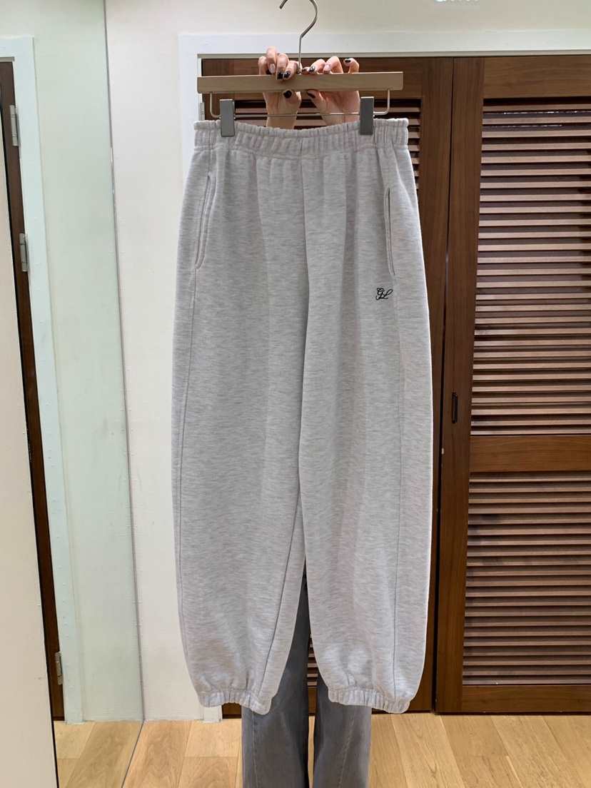 GILLI韓國直郵㊣東大門實拍女裝新品25春夏推薦時尚休閑褲刺繡GILLI休閑褲