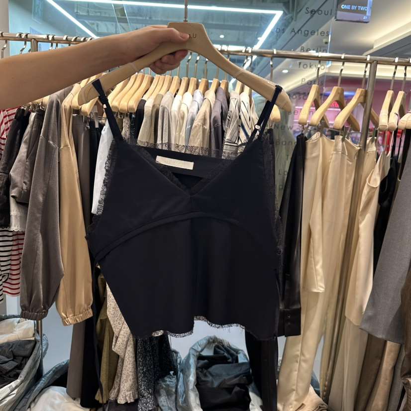 HONG.U韓國直郵女裝新品25春夏職業真品時尚人氣熱賣吊帶背心HONG.U吊帶/背心