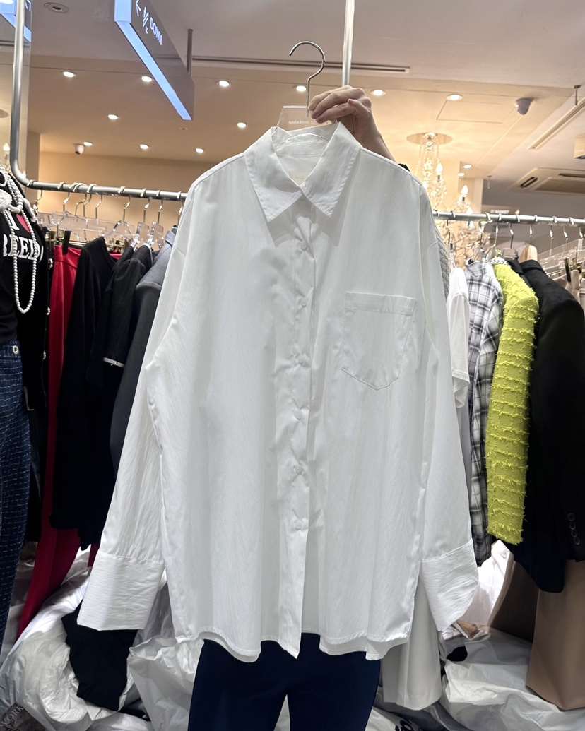 WORK SHOP韓國㊣直郵東大門代購女裝新款時尚25春夏襯衫蕾絲衫Work_shop襯衫/蕾絲衫