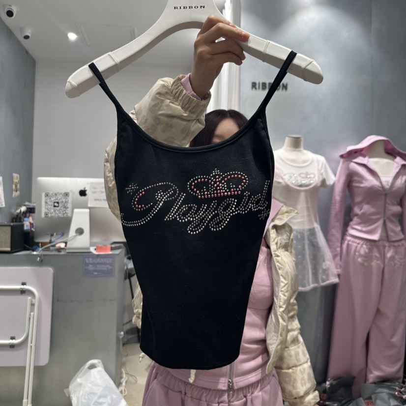 RIBBON東大門實拍女士新款時尚熱賣真品職業25春夏吊帶背心RIBBON吊帶/背心
