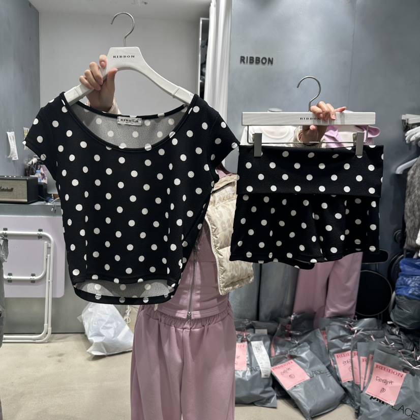 RIBBON韓國代購女士新品推薦休閑人氣職業25春夏時尚熱賣套裝RIBBON套裝