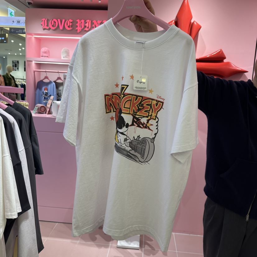 LOVE PINK韓國直郵㊣東大門實拍女裝新品職業25春夏推薦T恤LOVE PINKT恤